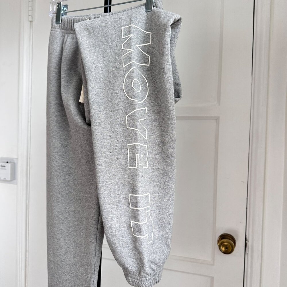 NWT MOTHER DENIM Women's Sz M Move It Bender Ankle Jogger Gray 100% Cotton $158 - Picture 5 of 14